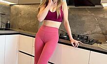 busty mom of a friend lured me to herself and brazenly fucked me - russian amateur with conversations and english subtitles