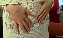 i'm solana, stroking my pearl so good, but it's wetter than i thought