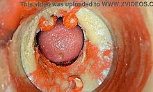 Intensely cumming on your cock with camera deep inside pussy - ASMR 4K