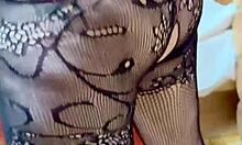 juicy anal party of two big-ass lesbians bent over and kissing.