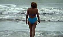 i come back from the beach very horny and i masturbate first time my stepson fucks me