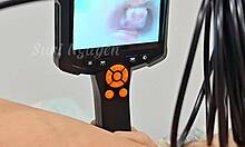 Vietnamese babe with wet hairy pussy gets creampied in bedroom by neighbor.