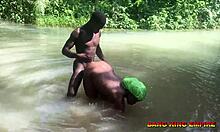 stunning ebony milf pounded by massive black cock in african village
