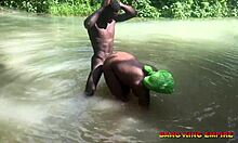 stunning ebony milf pounded by massive black cock in african village