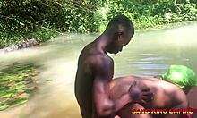 stunning ebony milf pounded by massive black cock in african village