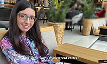 The Girl From The Library Turned Out To Be A Nymphomaniac And Loves Sperm On Her Glasses