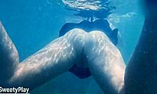 Underwater Creampie While Swimming After Cum Inside Pussy! Wow!