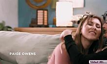 teen babe asslicking her blonde stepmom