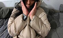 play with cum on my soft nylon lingerie and down-jackets 261 💦