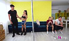 hardcore date for young rubi she must choose one guy to fuck among three 😈