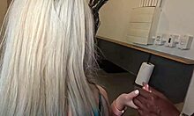 Wow, my blonde neighbor's a slut! I fucked her pink pussy deliciously!