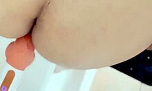 I Caught My Wife Masturbating In The Shower With Her Big Dildo