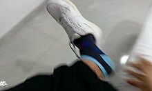 Massaging stepbrother's wife's ass until she gets excited and sucks