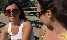 Why did the lesbian skater girl follow the brunette home for anal toys?