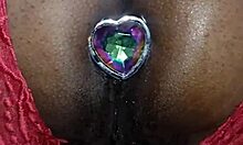 Mature BBW Latina enjoys sensual massage with natural big tits.