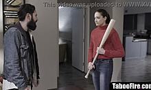 i'm fucking this hot brunette hard, she's moaning like crazy.