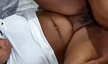 Mature BBW Latina enjoys sensual massage with natural big tits.