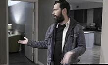 i'm fucking this hot brunette hard, she's moaning like crazy.