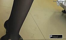 dirty thai teen sucking big white hairy cock outdoor