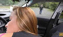 For money a dazzling nymph has sex outdoors with a rich stranger