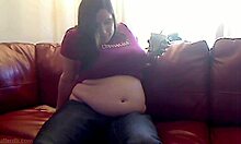 Azmiss enjoys ice cream stuffing