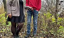 fat mother in law rules the piss in public outdoor