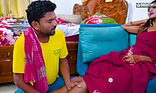 Desi Horny Female Seduces Servant For Fucking When Husband Away!