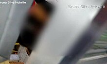 bruna silva hotwife gets eaten and creampied after party