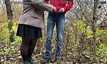 fat mother in law rules the piss in public outdoor