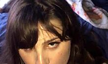 Lipstick blowjob handjob cum 😘