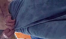 Watch that monster cock solo in the gym bathroom!