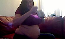 Azmiss enjoys ice cream stuffing