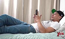 Friend with huge cock invites me to watch netflix while fucking hard