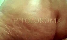 Petite redhead stepsister bends over