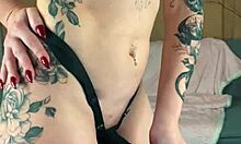 Hot Lady Tests Double Strapon