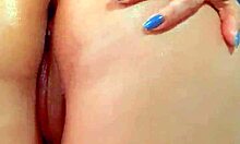 Brunette Prepares Ass with Coconut Oil