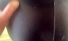 a real slut is happy when her husband leaves home and she can fuck her husbands friend