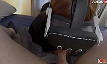 Stepmom Enjoys VR Experience During Intimate Moment