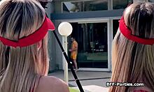 Blonde Lifeguards Lovingly Sucking Patient's Hard Cock