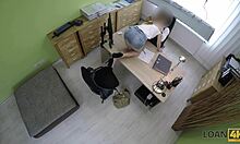 loan4k girl strips and fucks for loan