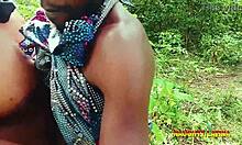 fucking bbw step mother real pussy during african bush hunting with rough doggystyle and big black cock. 😍