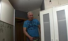 wife masturbates, husband decides to fuck her