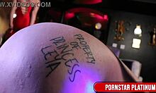 a huge cock fucks blonde leya falcons pink holes bareback