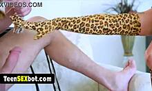 Cute teen rides sex machine in Beca Barbie cosplay fuck. 😈