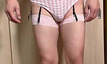 テニス部女子、恥ずかしい下着とアナルプラグ、乳首調教でやらされる バレー部女子は尻尾付きアナルプラグ