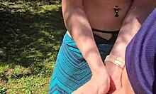 Wife Handjob On Walk