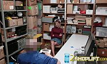 emma's getting pounded bareback by that horny officer 😏💦