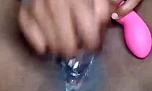 Horny Ebony Squirts Vibrator Orgasm In Bedroom!