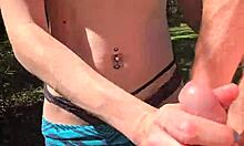 Wife Handjob On Walk