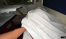 Girl Wakes On Public Train From Wet Pussy Penetration